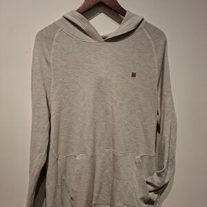 Men's Beige Hoodie with Subtle Texture